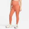 Nike Maternity Performance Leggings In Madder Root/white