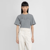 Isabel Marant Zazie Gathered Cotton T-shirt In Grey
