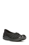 Bzees Niche Slip On Flat In Black Fabric