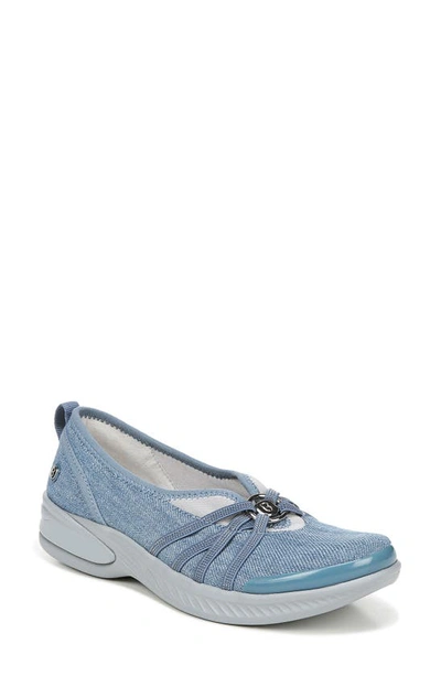 Bzees Niche Slip On Flat In Denim Washed