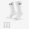 Jordan Essentials Crew Socks In White,black