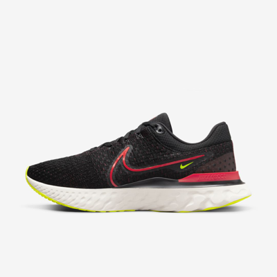 Nike React Infinity Run Flyknit 3 Men's Road Running Shoes In Black