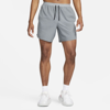 Nike Men's Stride Dri-fit 7" Unlined Running Shorts In Smoke Grey/black/reflective Silver