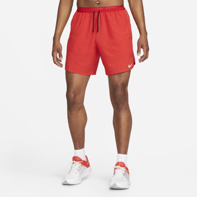 Nike Men's Stride Dri-fit 7" Unlined Running Shorts In Red