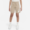 Nike Sportswear Club Fleece Big Kids' Shorts In Brown