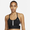 Nike Women's Indy Light-support Padded Longline Sports Bra In Black