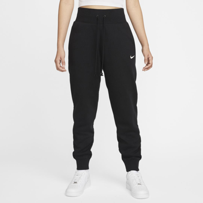 Nike Women's  Sportswear Phoenix Fleece High-waisted Jogger Pants In Black