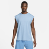 Nike Yoga Dri-fit Men's Tank In Celestine Blue,dutch Blue,iron Grey