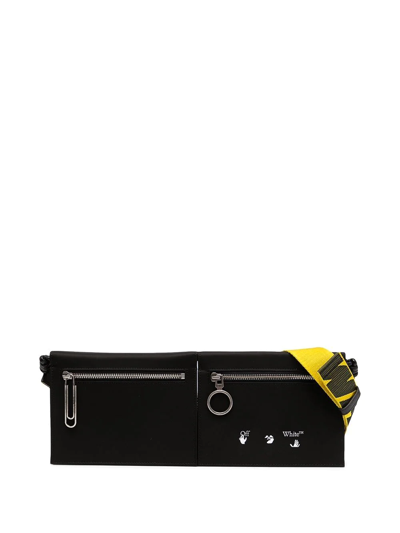 Off-white Multi-pocket Belt Bag In 1001 Black White