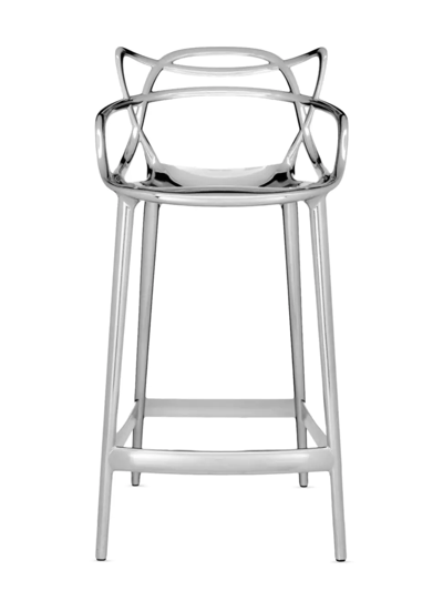 Kartell Masters Counter Stool In Chrome