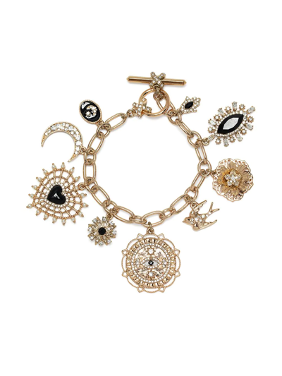 Marchesa Notte Charm-detail Chain Bracelet In Gold