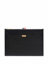 Thom Browne Small Zipped Clutch In Schwarz