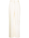 Nanushka High-waisted Straight-leg Tailored Trousers In Neutrals