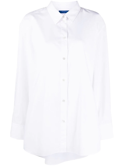 Nina Ricci Poplin Crinkle Shirt In White