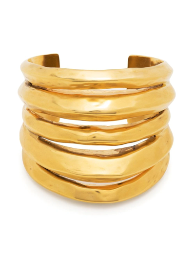 Goossens Spirale Open-back Cuff Bracelet In Gold