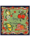 Dolce & Gabbana Graphic-print Silk Scarf In Green