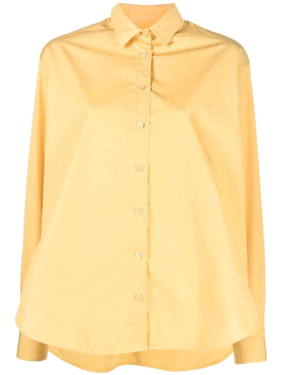 Totême Signature Organic-cotton Shirt In Yellow