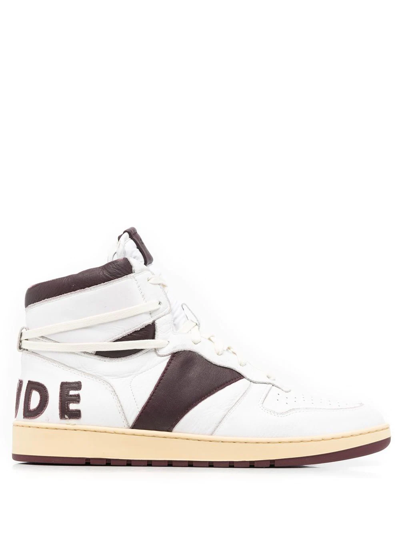 RHUDE PANELLED HIGH-TOP SNEAKERS