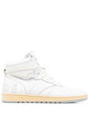 RHUDE HIGH-TOP PANELLED SNEAKERS