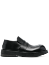MARSÈLL ROUND-TOE LEATHER LOAFERS