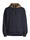 Burberry Samuel Check Hoodie Sweatshirt In Neutral