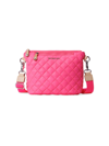 Mz Wallace Metro Scouth Quilted Nylon Crossbody Bag In Pink