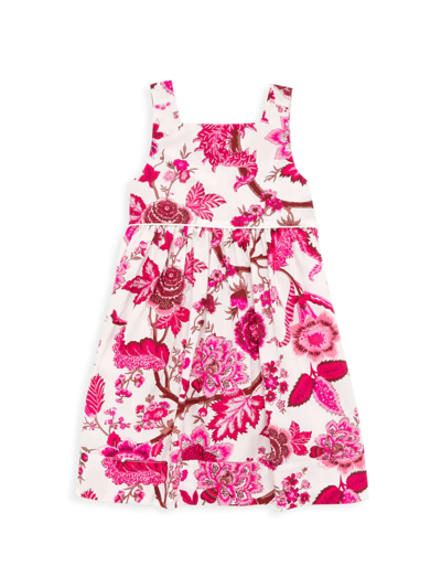 Cara Cara Kids' Little Girl's & Girl's Stevie Cotton Dress In Pink Multi