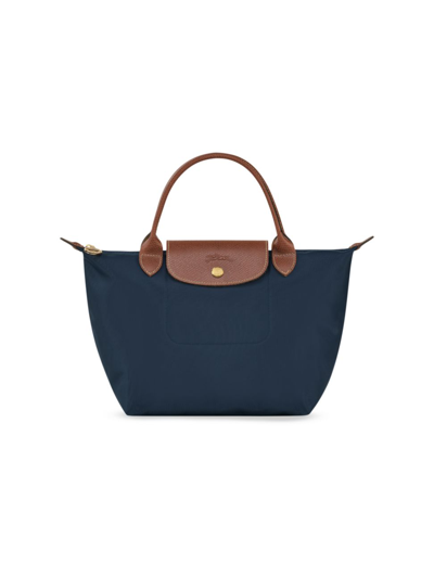 Longchamp Women's Small Le Pliage Top Handle Bag In Marine