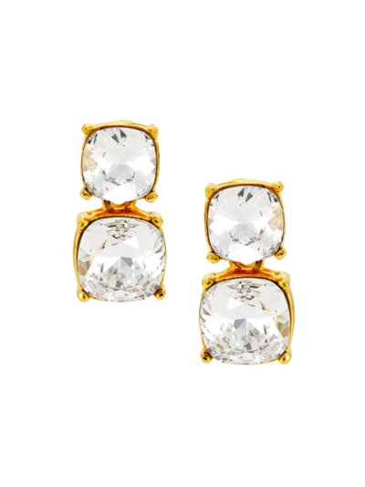 Kenneth Jay Lane Women's 22k-gold-plated & Crystal Drop Earrings