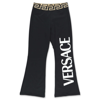 VERSACE VERSACE KIDS LOGO PRINTED FLARED TRACK trousers