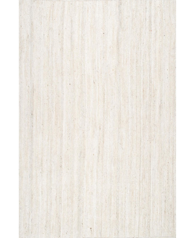 Nuloom Natura Hand Woven Rigo 6' X 9' Area Rug In Off White