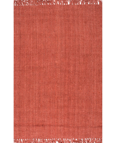 Nuloom Natura Natura Collection Chunky Loop 3' X 5' Area Rug In Terracotta