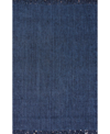 Nuloom Natura Natura Collection Chunky Loop 5' X 7'6" Area Rug In Blue