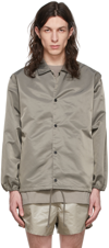 Essentials Taupe Nylon Jacket In Desert Taupe