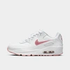 Nike Big Kids' Air Max 90 Casual Shoes In White/pink Glaze