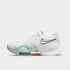 Nike Air Zoom Superrep 3 Hiit Class Training Shoe In White/washed Teal/barely Green/black