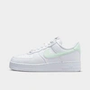 Nike Women's Air Force 1 '07 Next Nature Shoes In White/barely Green/black/metallic Silver