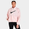 Nike Women's Sportswear Essential Woven Jacket In Atmosphere/black