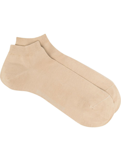 Falke Logo-print Ankle Socks In Neutrals