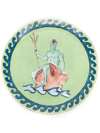 Ginori 1735 Neptune Print Plate In Green