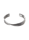 John Hardy Sterling Silver Bamboo Twist Cuff Bangle Bracelet