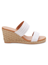 Andre Assous Women's Aria Woven Espadrille Wedge Sandals In White