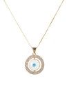 Eye Candy La Women's Sterling Silver & Cubic Zirconia Evil Eye Pendant Necklace In Silver