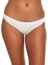 Calvin Klein Ck One Cotton Singles Bikini In Snow Heather