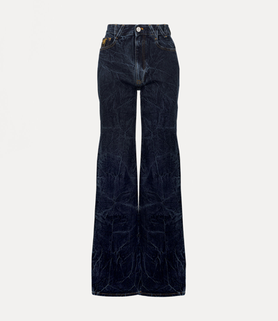 Vivienne Westwood Ray 5 Pocket Flared Jeans In Blue | ModeSens