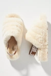 Ugg Fluff Yeah Faux Fur Slingback Sandal In Beige