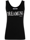 Alberta Ferretti Dreaming Printed Tank Top In Black
