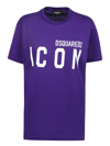 Dsquared2 Icon T-shirt In Cotton In Violet