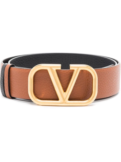 VALENTINO GARAVANI VLOGO REVERSIBLE LEATHER BELT