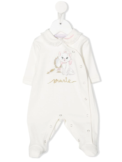 Monnalisa Babies' Marie Graphic-print Pajamas In White
